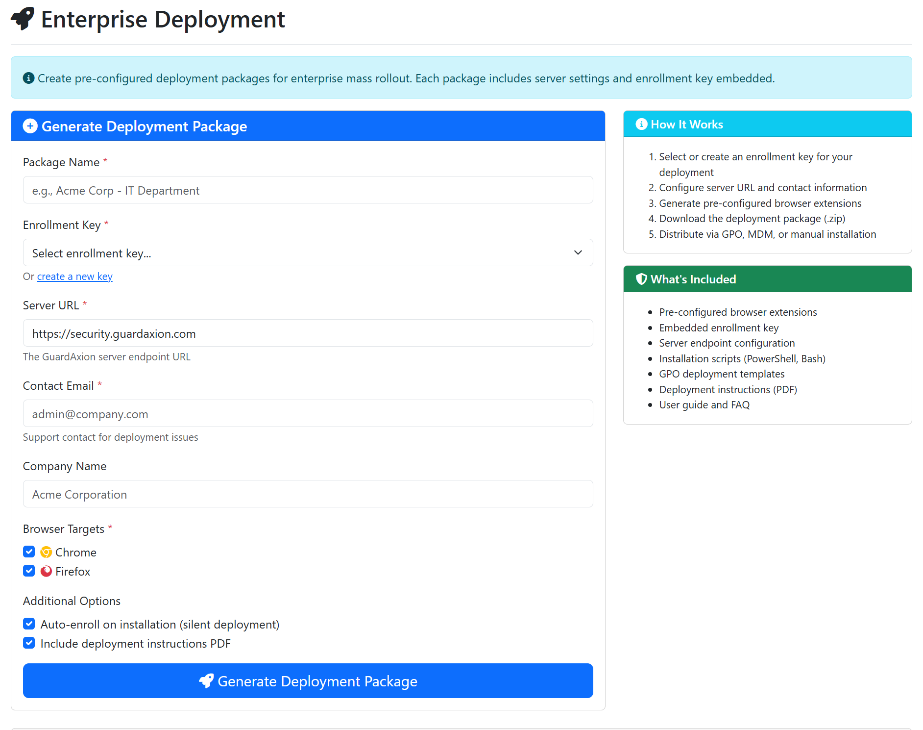 Enterprise Deployment